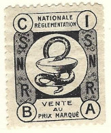 Timbre -  -  - Vignette Pharmaceutique  -nationale Reglementation - Used Stamps