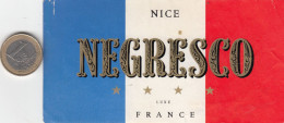 ETIQUETA - STICKER - LUGGAGE LABEL  HOTEL NEGRESCO  - NICE - FRANCE - Etiquettes D'hotels