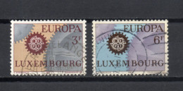 LUXEMBOURG    N° 700 + 701     OBLITERES   COTE 0.75€     EUROPA - Usados