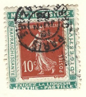 Timbre -  -  - Vignette  Porte Timbre - Menthe - Pastille - Used Stamps