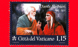 Nuovo - MNH - VATICANO - 2021 - 700 Anni Della Morte Di Dante Alighieri – S. Pietro E Dante Alighieri - 1.15 - Nuevos