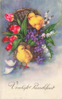 FETES & VOEUX - Joyeuses Pâques - Poussin - Vroolyk Paaschfeest - Carte Postale Ancienne - Easter