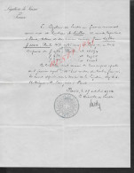 LETTRE DELÉGATION DE SUISSE EN FRANCE DE Mr MÜLLER PARIS 1905 CACHET SIGNÉ LE MINISTRE DE SUISSE CH. LARDY : - Manuscrits