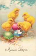 FETES & VOEUX - Joyeuses Pâques - Œuf - Poussin - Carte Postale Ancienne - Ostern