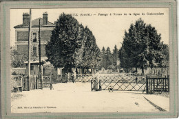 CPA - GRETZ (77) - Aspect Du Passage à Niveau En Fermeture Par La Gardienne Cheminote En 1918 - Ligne De Coulommiers - Gretz Armainvilliers