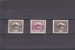 TCHECOSLOVAQUIE - CZECHOSLOVAKIA - CSSR - 1919 - * / MLH - HRADCANY - IMPERF. & PERF.   Mi. 18a, 1, 18C -  Yv.. 1, 2, 27 - Ongebruikt