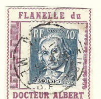 Timbre - Vignette  Porte Timbre - Flanelle Du Docteur Albert - Used Stamps