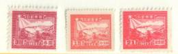 CINA ORIENTALE EAST CHINA 1949 FERROVIA 3 VALORI NUOVI - Cina Orientale 1949-50