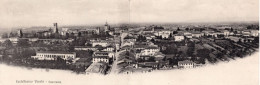 Delcampe - CASTELFRANCO VENETO - PANORAMA - CARTOLINA FORMATO DOPPIO MISURA 27,5X9,5 CM. - BEN CONSERVATA - Treviso