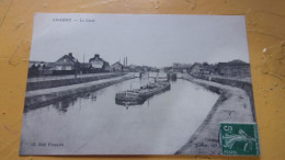 PENICHE CANAL CHEMIN DE  HALAGE  CHAUNY - Houseboats