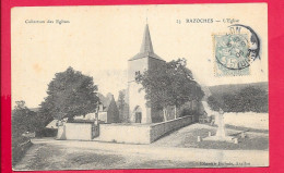 Cpa 58 BAZOCHES, L'Eglise Voyagée 1906 , Dos Divisé  Voir Scanne - Bazoches
