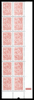 N°4155, 0.88€ Lamouche, Impression Très Defectueuse Sur Bloc De 12 Exemplaires Coin De Feuille (ex Collection J.P Comtet - Unused Stamps