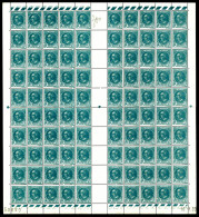 N°291, A. Briand, 30c Bleu-vert En Feuille Complète De 100 Exemplaires. TB. R. (certificat)  Qualité: **  Cote: 4200 Eur - Feuilles Complètes
