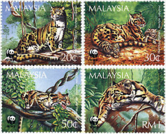 74967 MNH MALASIA 1995 PANTERA NEBULOSA - Malaysia (1964-...)
