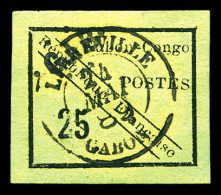 N°15, 25c Noir Sur Vert De 1889, Grandes Marges, SUP (signé Calves/certificat)  Qualité: Oblitéré  Cote: 1350 Euros - Used Stamps
