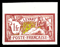 N°26a, Merson, 1f Lie De Vin Et Olive Non Dentelé, Bdf. SUP (signé Brun/certificat)  Qualité: **  Cote: 1250 Euros - Unused Stamps