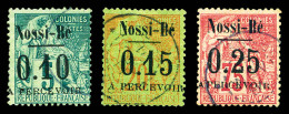 Taxe N°15/17, Les 3 Valeurs SUP (signé Calves/certificat)  Qualité: Oblitéré  Cote: 840 Euros - Used Stamps