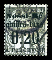 Taxe N°1, 20c Sur 1c Noir Sur Azuré, Tirage 300 Exemplaires. TB (signé Brun)  Qualité: Oblitéré  Cote: 440 Euros - Used Stamps