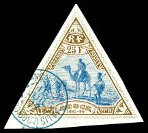 N°63, 25f Bistre Et Bleu, Obl Càd Du 15.07.92, Grandes Marges. SUP (signé/certificat)  Qualité: Oblitéré  Cote: 1100 Eur - Used Stamps