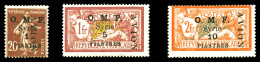 N°7/9, Série De 1921, Les 3 Valeurs TTB (signé Brun/certificat)  Qualité: *  Cote: 695 Euros - Luftpost