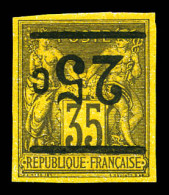 N°1a, 25c Sur 35c, Surcharge Renversée, Quasi **. TTB  Qualité: *  Cote: 900 Euros - Unused Stamps