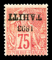 N°29b, 75c Rose: Surcharge Renversée. SUP. R. (signé Brun/certificat)  Qualité: *  Cote: 600 Euros - Unused Stamps