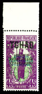 N°30a, Double Surcharge Noire Et Bleue, Bdf, SUP (certificat)  Qualité: **  Cote: 570 Euros - Unused Stamps