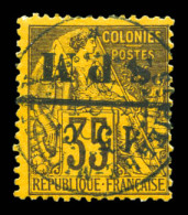 N°15a, 15c Sur 35c De 1881, Surcharge Renversée, Tirage 50 Exemplaires (cote Tillard). SUPERBE. R.R. (signé Brun/certifi - Used Stamps