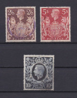 GRANDE BRETAGNE 1939 TIMBRE N°224/26 OBLITERE GEORGE VI - Used Stamps