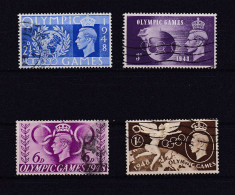 GRANDE BRETAGNE 1948 TIMBRE N°241/44 OBLITERE JEUX OLYMPIQUES DE LONDRES - Used Stamps