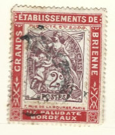 Timbre - Vignette  Porte Timbre -  Sage -  Grands Etablissements De Brienne  Bordeaux - Used Stamps