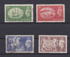 GRANDE BRETAGNE 1951 TIMBRE N°256/59 OBLITERE GEORGE VI - Oblitérés