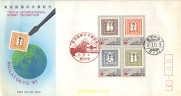 719474 MNH JAPON 1981 EXPOSICION FILATELICA INTERNACIONAL EN TOKYO - Ungebraucht