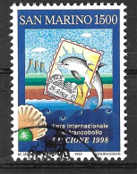 SAN MARINO - 1998 - MOSTRA FILATELICA RICCIONE -L. 1500 - USATO ( YVERT 1578- MICHEL 1785 - SS 1644) - Usati