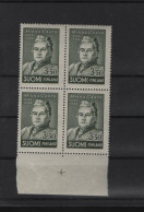 Finland Michel Cat.No. Mnh/** 282 Blocs Of Four - Unused Stamps