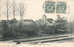 Breny * 1906 * Un Coin Du Village , Rails Ligne Chemin De Fer Aisne Et église - Other & Unclassified