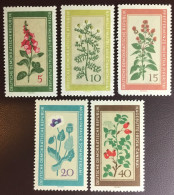 East Germany 1960 Medicinal Plants MNH - Plantes Médicinales