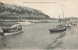 Gruissan * 1910 * Canot Automobile Entrant Dans Le Port * Villageois - Autres & Non Classés