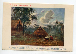 KENYA Une Hutte Indigène Pays KIKUYU  Via Mombasa Cie Des Messageries Maritimes Rhum Negrita  1910   /D20  2021 - Kenia