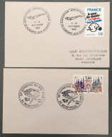 France, 2 Documents, Commémoratif, Aviation - 1980 - (B1595) - 1960-.... Brieven & Documenten