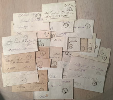 Romania 1871-1882 Rare Lot Of 25 Official Postage Free Cover (Roumanie Lettre Classique En Franchise - 1858-1880 Moldavië & Prinsdom