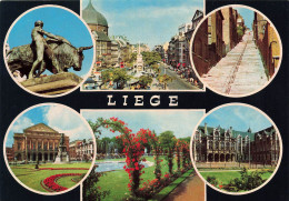 BELGIQUE - Liège - Escalier De Bueren - Le Taureau - Le Palais Des Princes-Évêques - Opéra Royal - Carte Postale - Liege