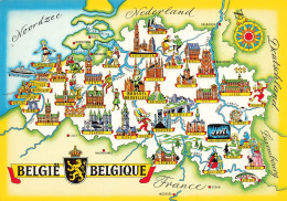 CARTES GÉOGRAPHIQUES - Belgique - Carte Postale - Mapas
