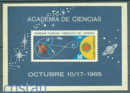 1965 Conquest Of The Space,Academy Of Science,satellites,CUBA,Bl.27,MNH - Amérique Du Sud