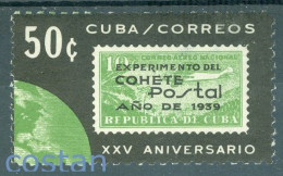 1964 Rocket Mail Flight Search,airplane/Not Issued Stamp From 1939,CUBA,943,MNH - Sud America