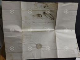 Lettera Stamps  FRANCA (Francavilla Di Sicilia ?) CATANIA 15 Febbraio 1851. A Ragusa. BATH - Unclassified