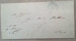 SELTEN ! ~1860 Kirchen-Brief Von INSEL KRAUTSAND (in Der Elbe) + K1 DROCHTERSEN>Stade (Hannover Pastor Hilwege Island - Hanover