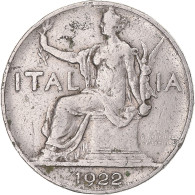 Monnaie, Italie, Vittorio Emanuele III, Lira, 1922, Rome, TB, Nickel, KM:62 - 1 Lira