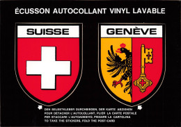 PUBLICITÉ - Écuisson Autocollant Vinyl Lavable - Carte Postale - Publicité