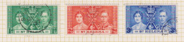 ST HELENA  - 1937 Coronation Set  Used As Scan - Saint Helena Island